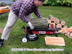 Boss Industrial ES7T20 Electric Log Splitter, 7-Ton